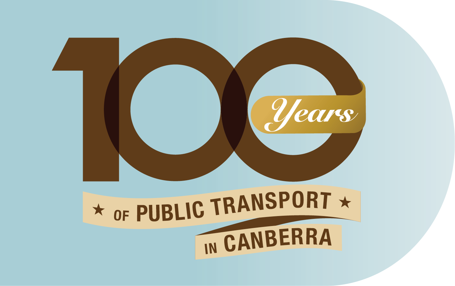100 years of public transport in Canberra logo