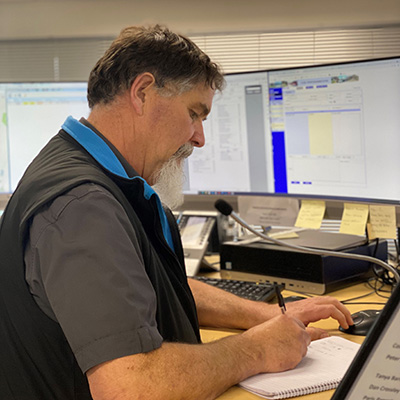 Keith at work